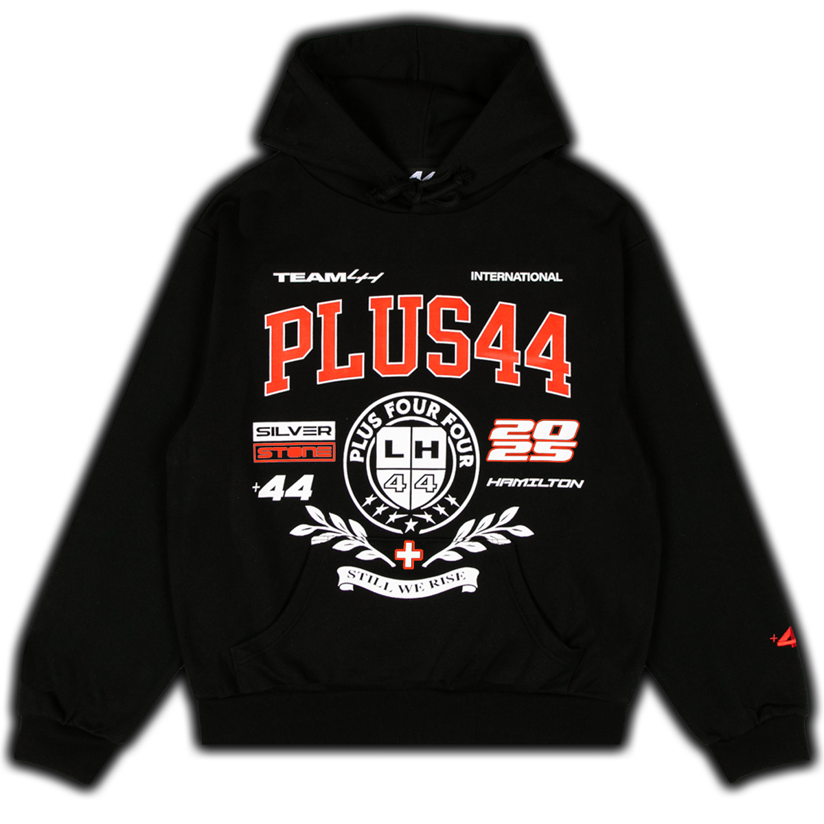 ★HOODHOOD★ Clover Varsity Sweatshirt Black Sweatshirt - Black with Custom Logo (Lovejoysbrand)