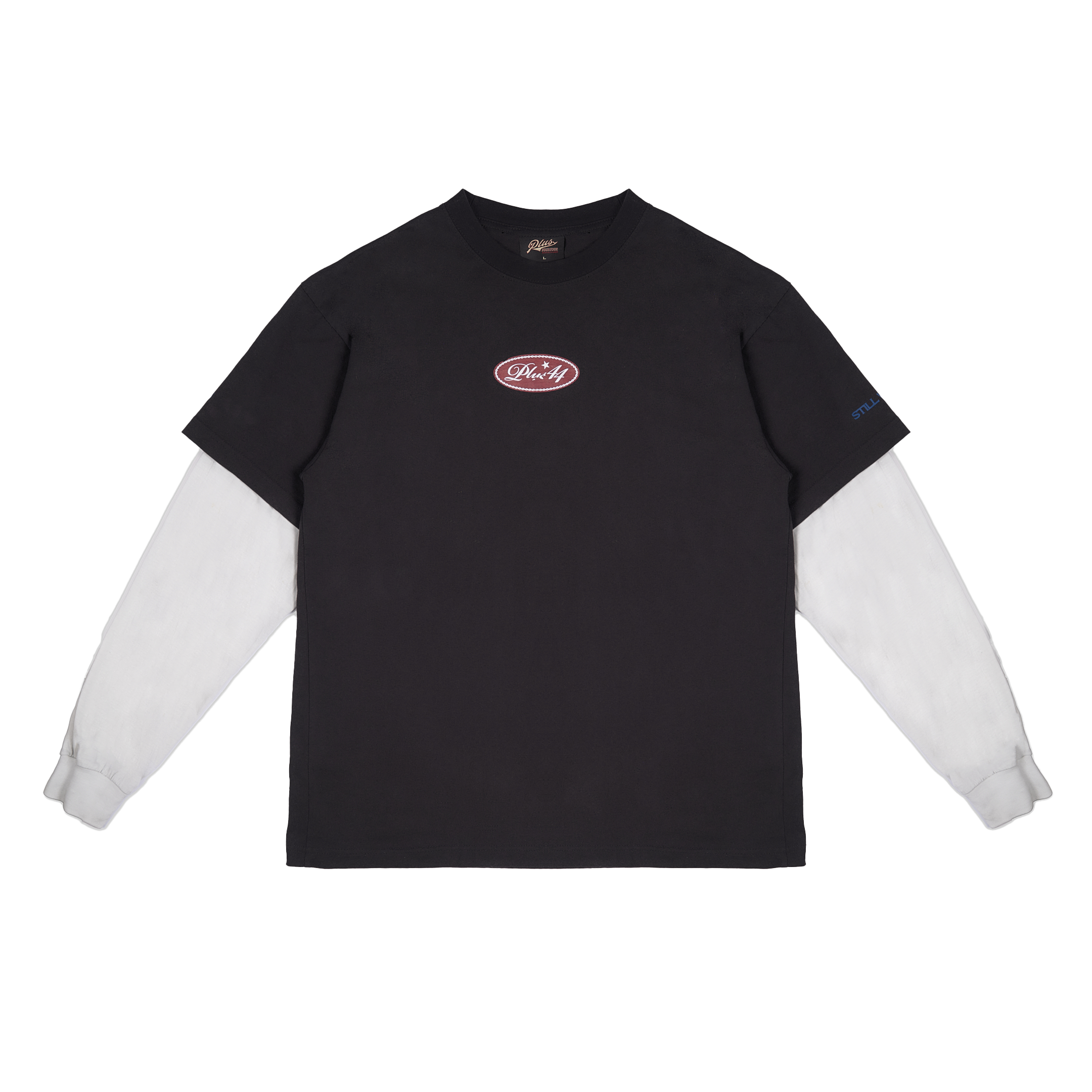 Ace High Double Layer Long Sleeve Tee - Black/White – PLUS 44
