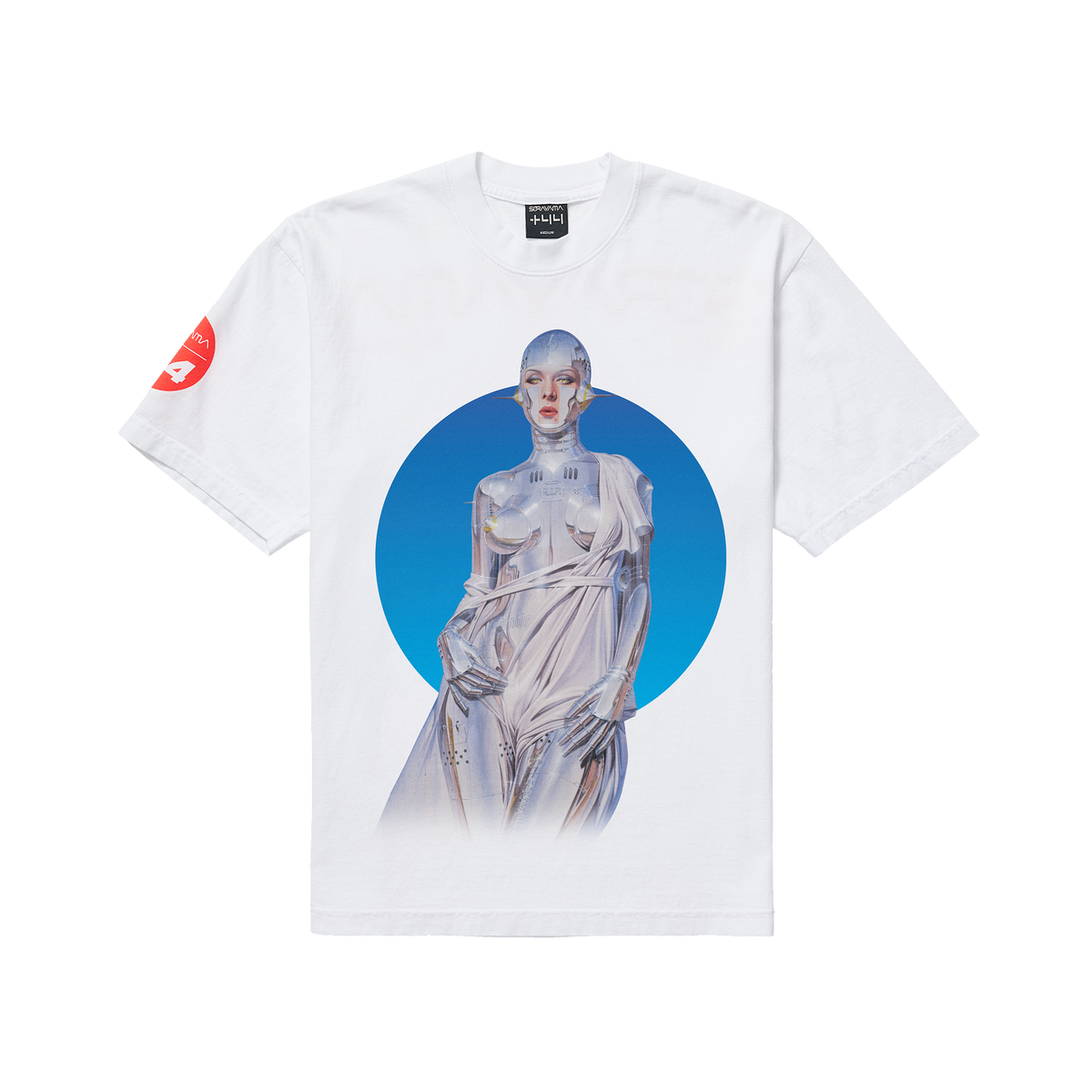 44 + Hajime Sorayama Chrome Tee – PLUS 44