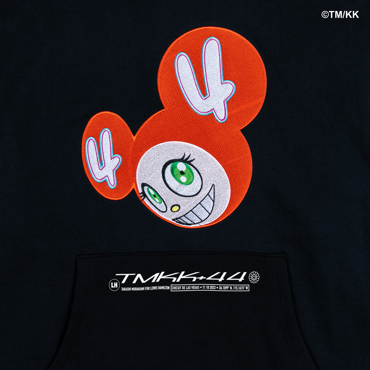 44 + Takashi Murakami DOB Hoodie - Black – PLUS 44 44 + Takashi Murakami DOB Hoodie - Black – PLUS 44