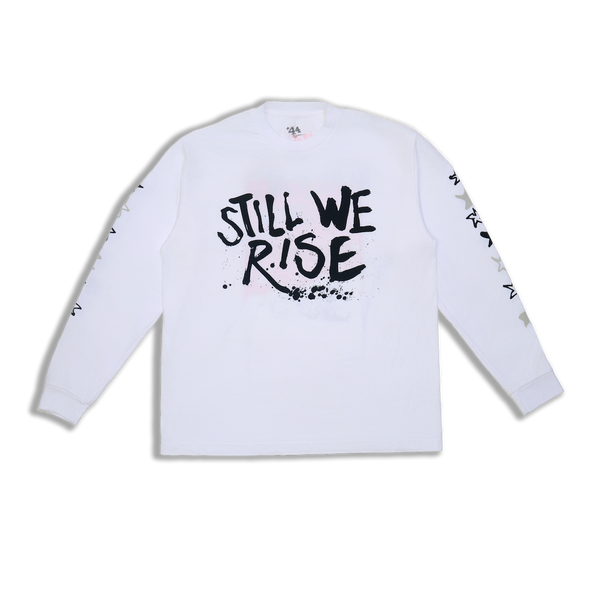 Joy Ride Classic Long Sleeve Tee - White