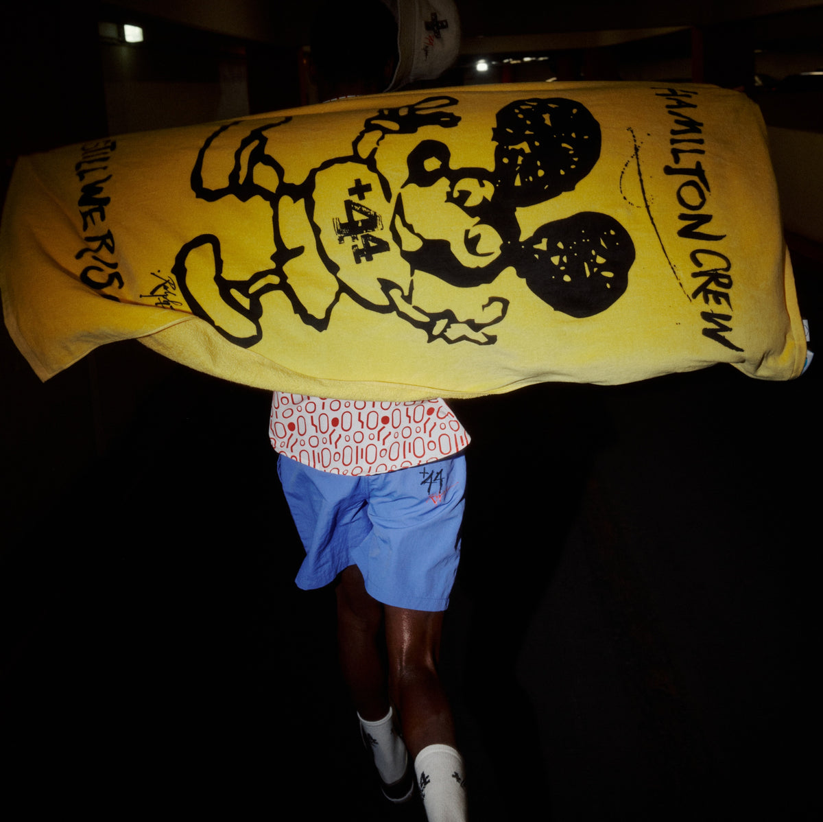 Lucky Mouse Beach Towel - Acid Yellow