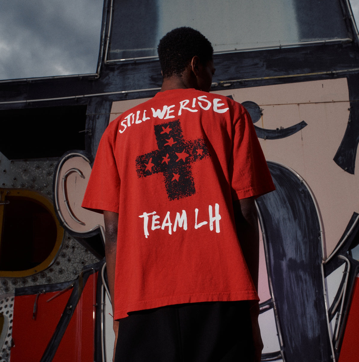 Lucky Mouse Boxy Short Sleeve Tee - Red