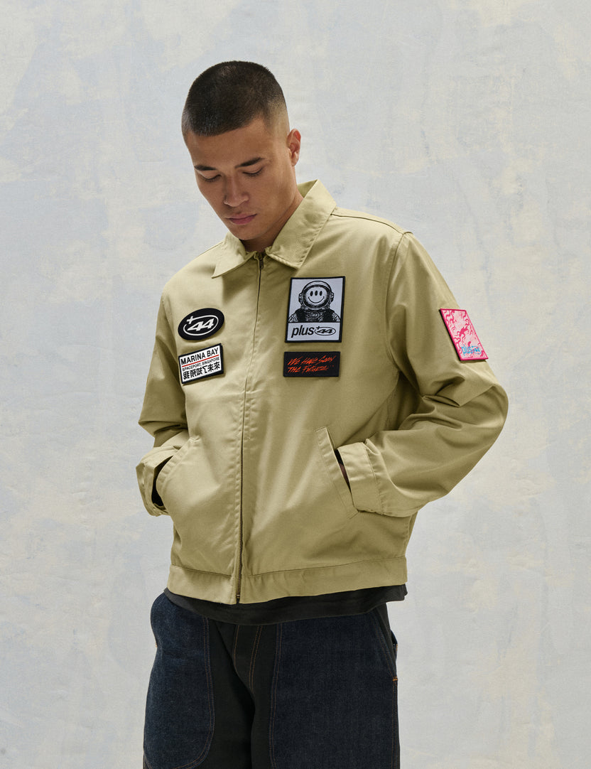 Patch Utility Jacket - Sand Khaki – Plus44