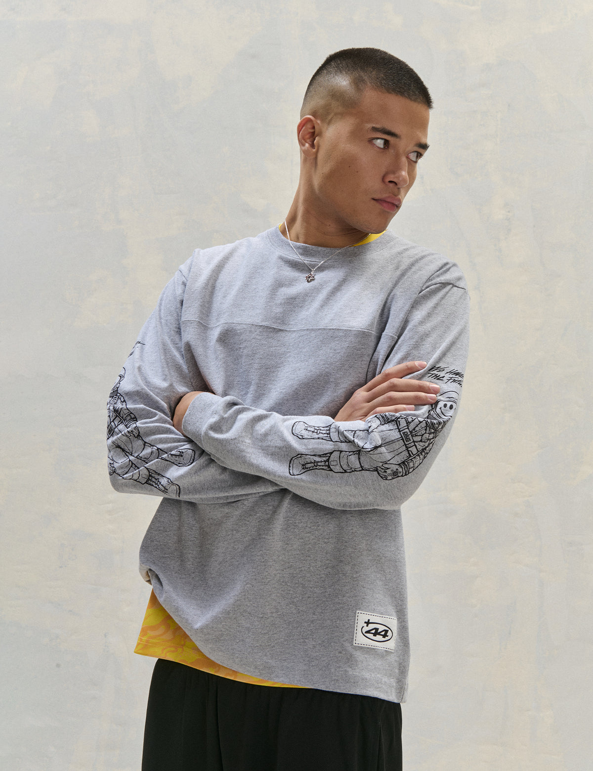 Spaceman Sleeve LS Tee