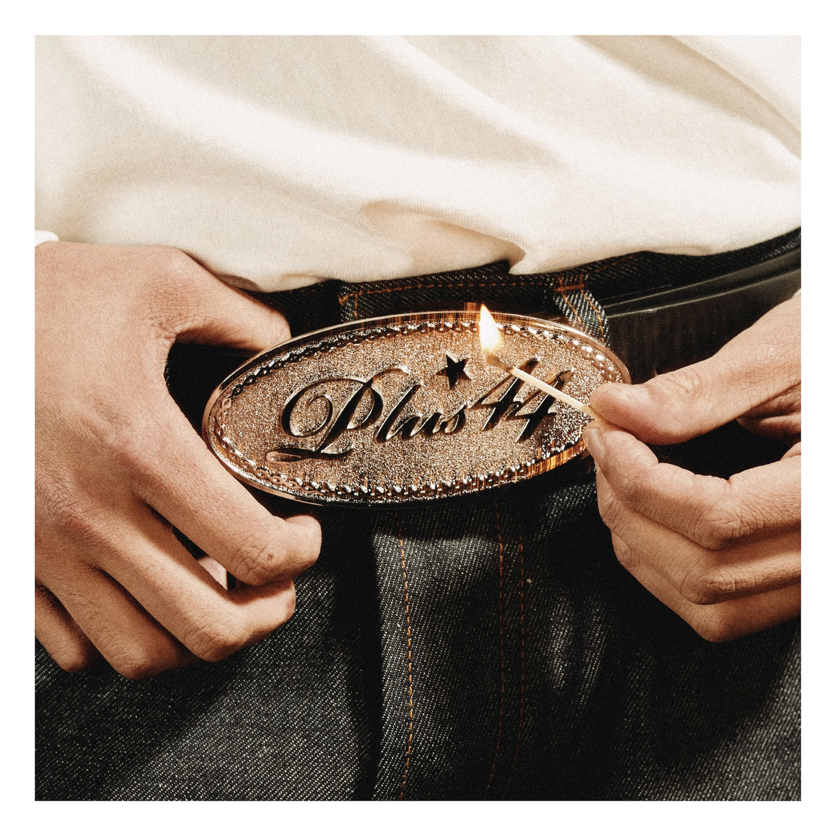 Bucking Bronco Belt - Black/Silver