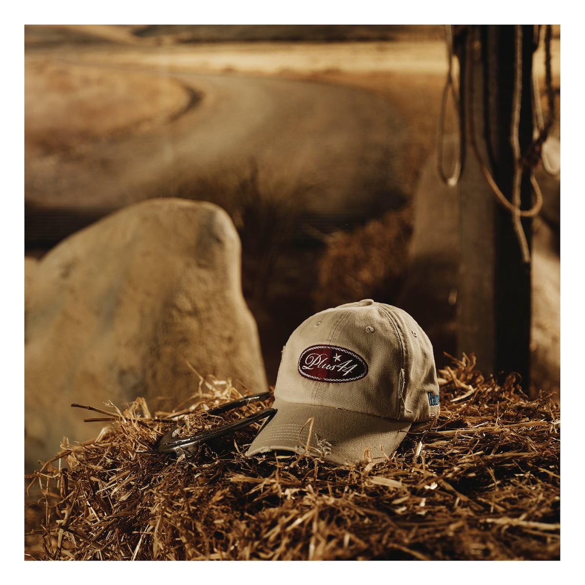 Gas Station Baseball Hat - Distressed White