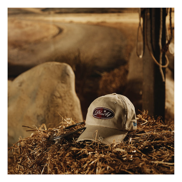 Gas Station Baseball Hat - Distressed White