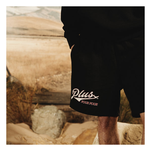 Road Trip Sweat Shorts - Black