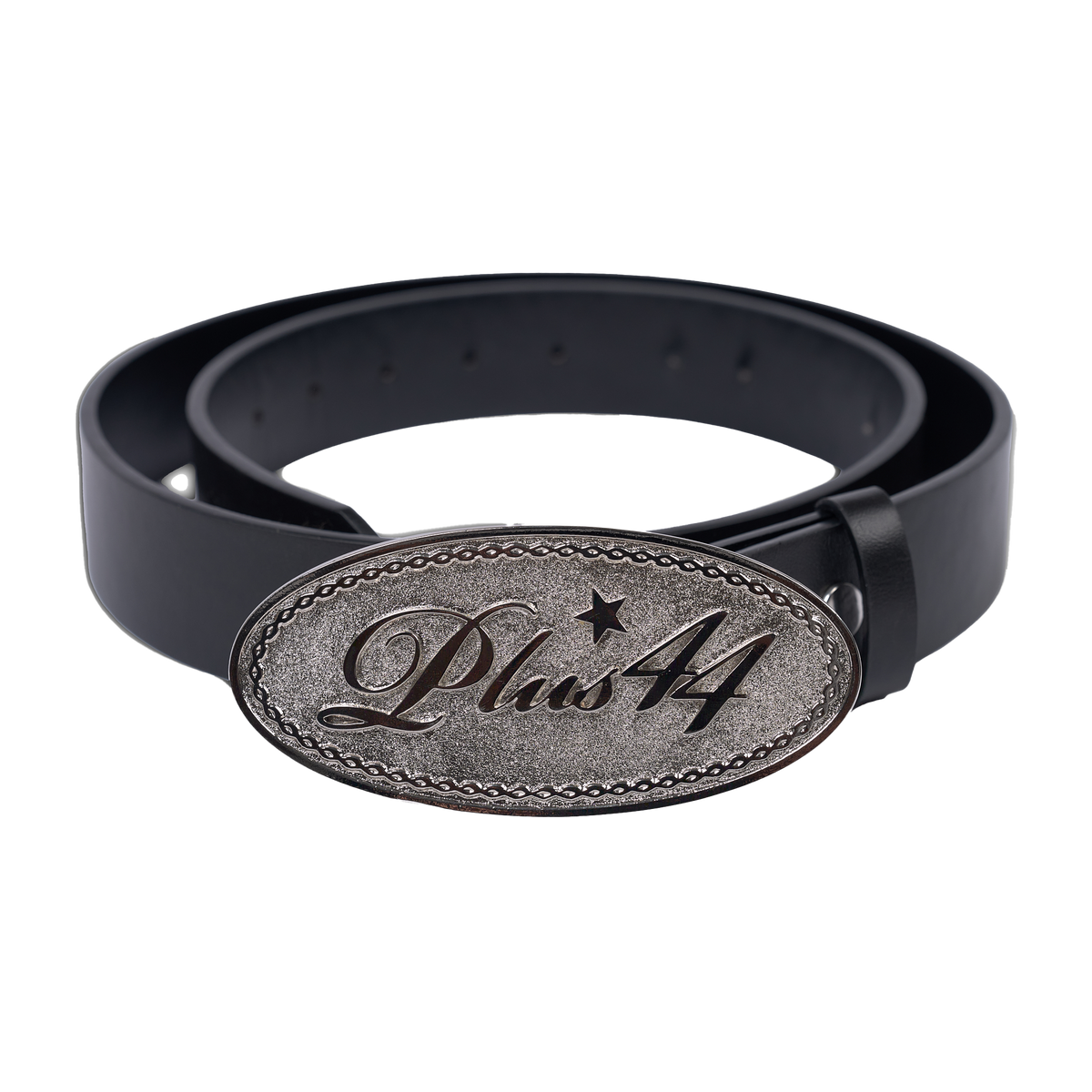 Bucking Bronco Belt - Black/Silver