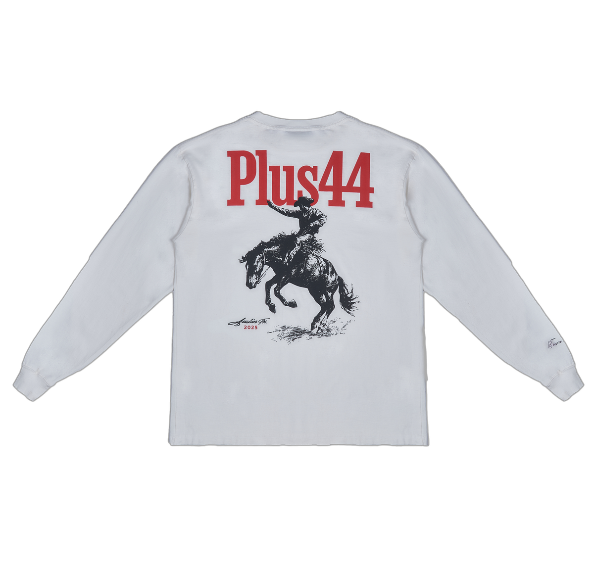 Saddle Up Long Sleeve Tee - White
