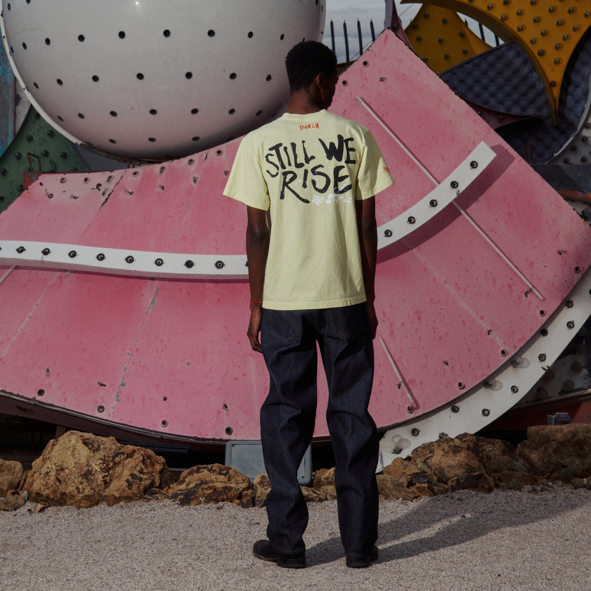 Still We Rise Steadman Classic Short Sleeve Tee - Acid Yellow