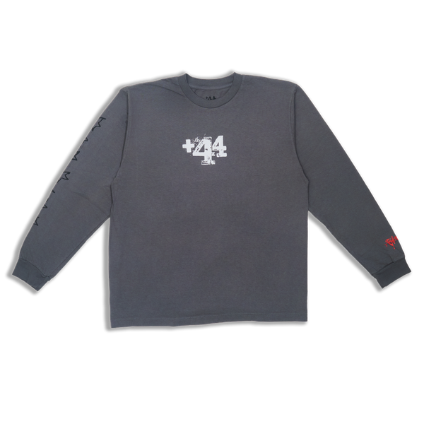 Vegas Moto Ride Classic Long Sleeve Tee - Slate Grey