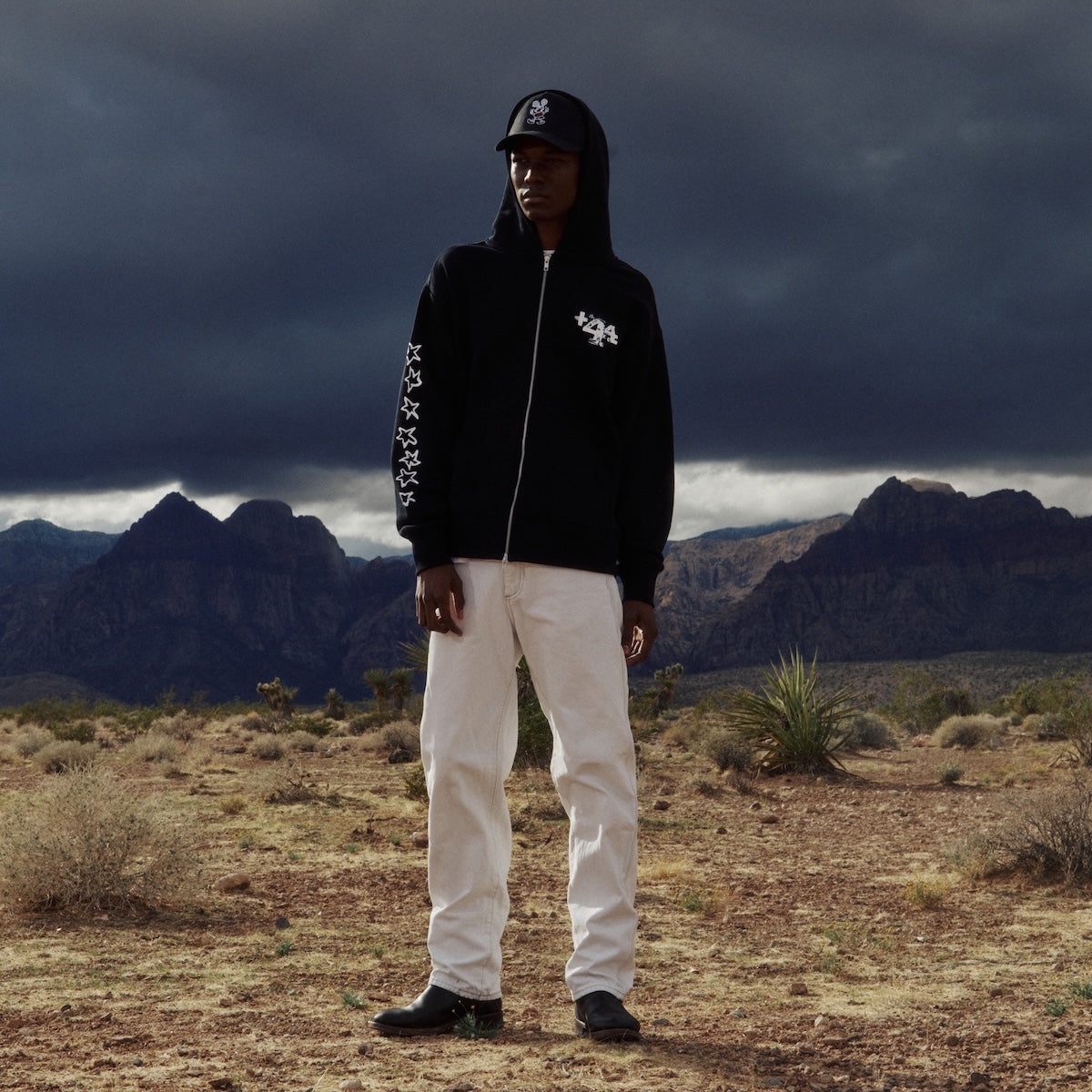 Vegas Moto Ride Zip Up Hoodie - Black – PLUS 44